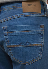 Męskie Spodnie Jeansowe Mustang Washington Denim Blue 1013194 5000 684